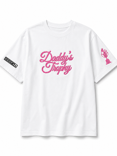 Daddy's Trophy Tee, White