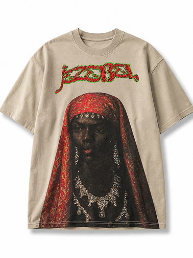 Jezebel Portrait Tee, Tan