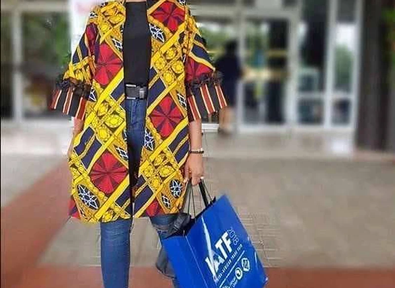 Sir Joe's Fashion Ltd client in custom patterned kimono