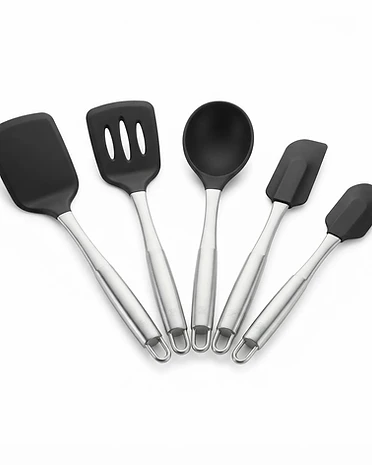 Chef's Silicone Spatula & Turner Set (5pc)