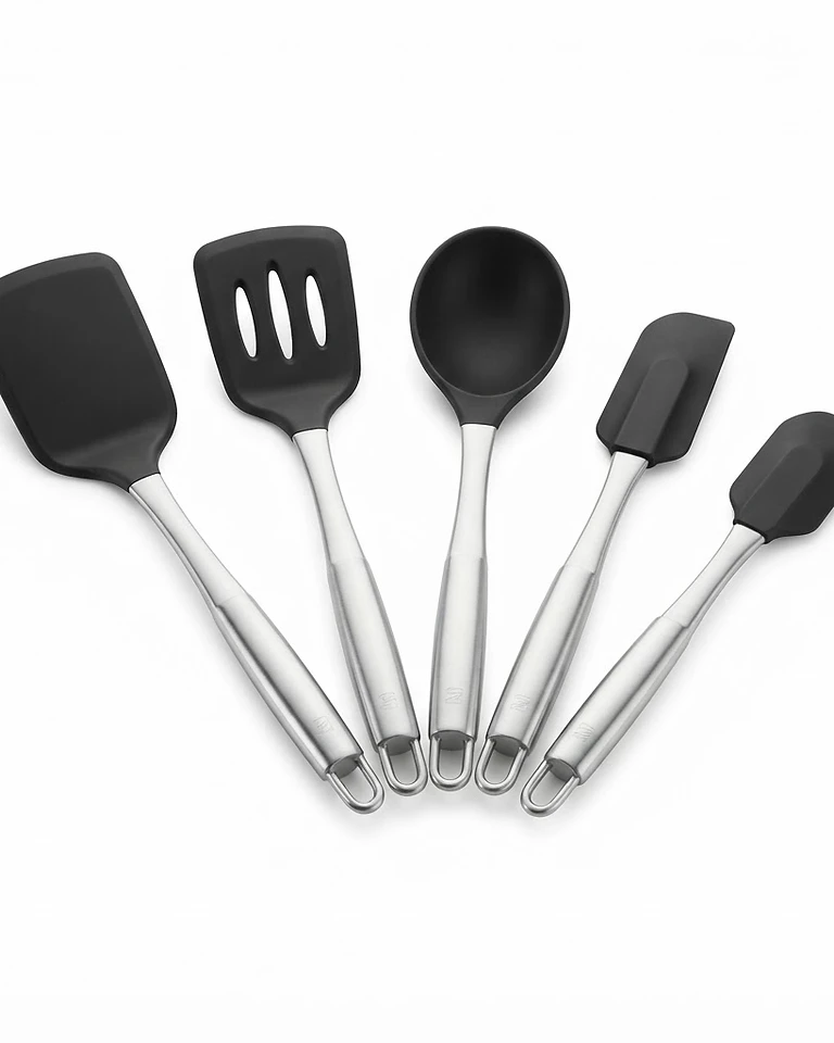 Chef's Silicone Spatula & Turner Set (5pc)