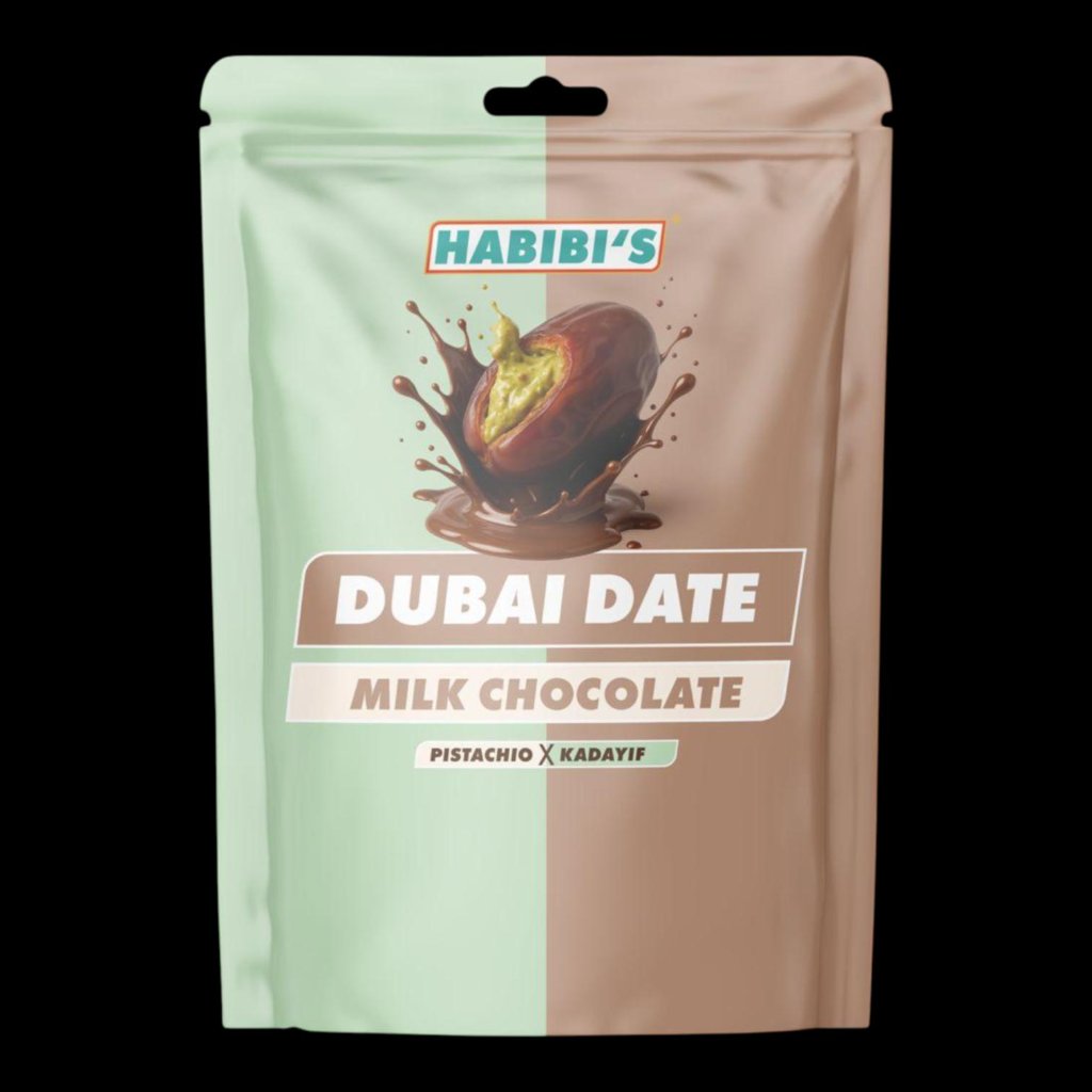 Habibi's Dubai Date — Milk Chocolate (Pistachio x Kadayif)
