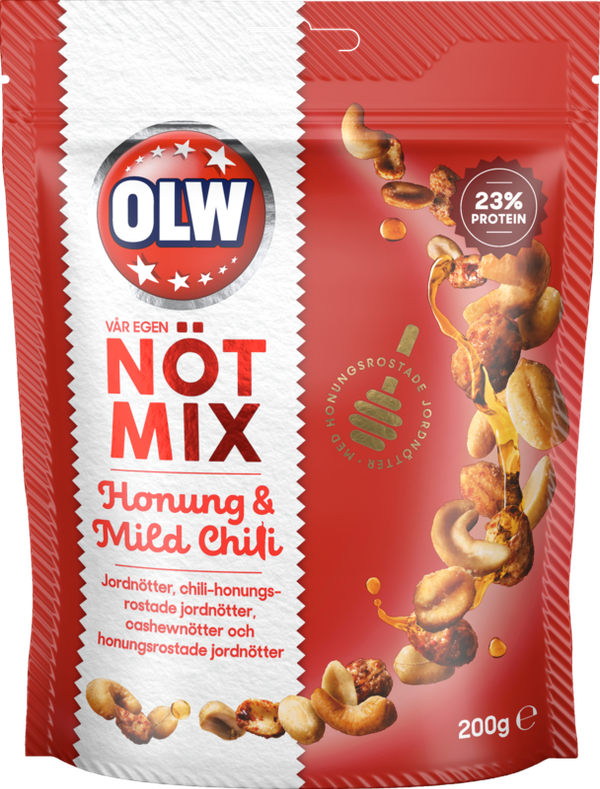 OLW Nötmix Honung & Mild Chili