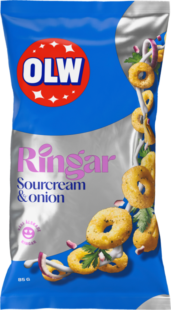 OLW Ringar Sourcream & Onion