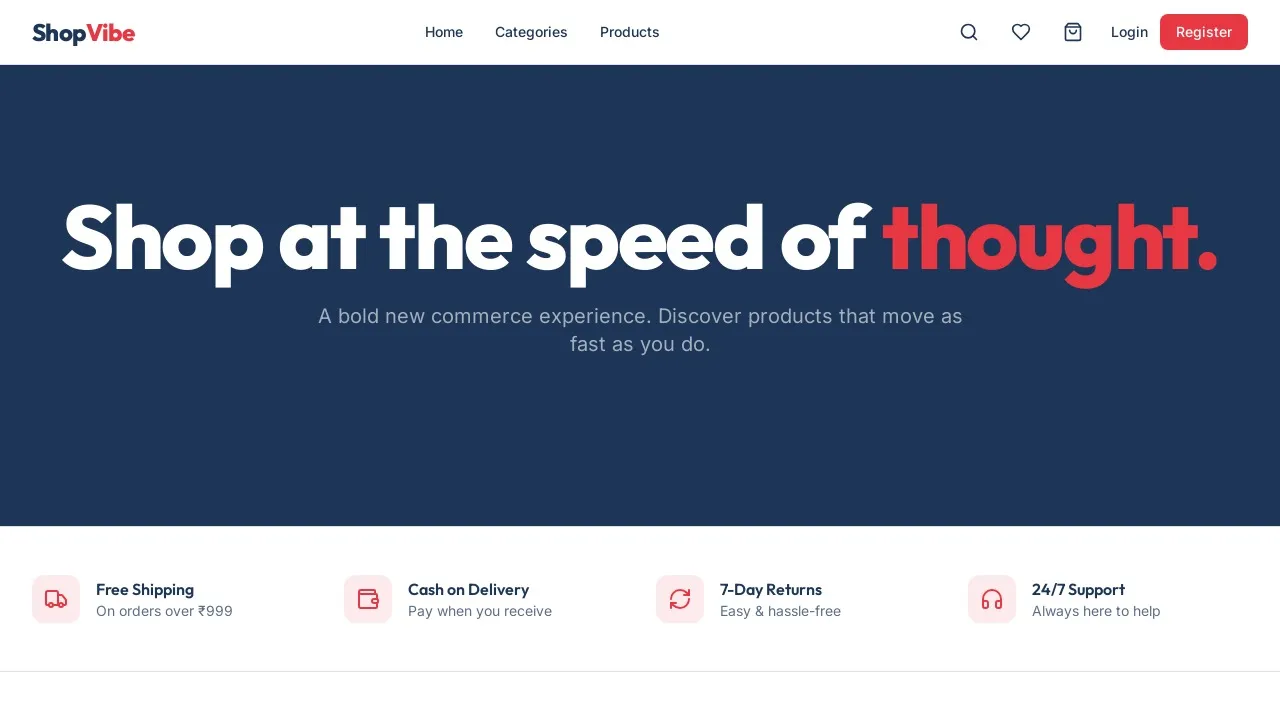 Mordern Ecommerce Store template preview