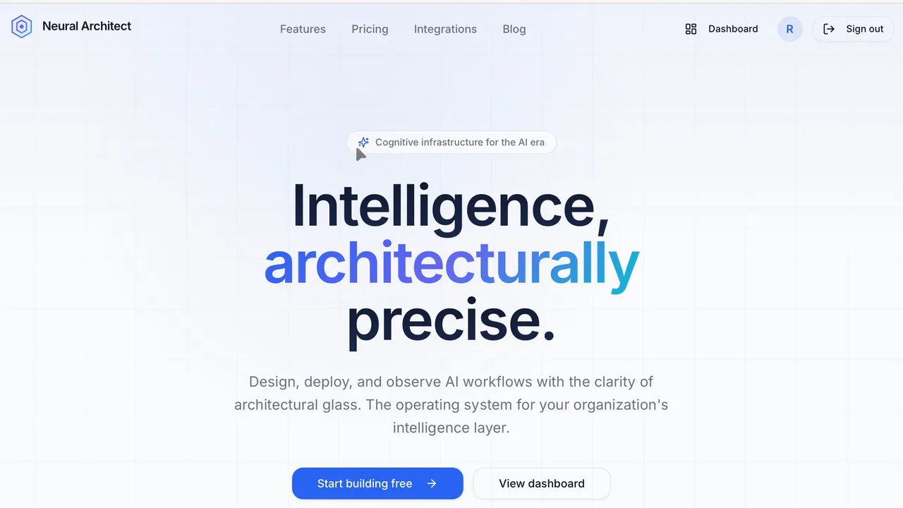 Neural Architect template preview