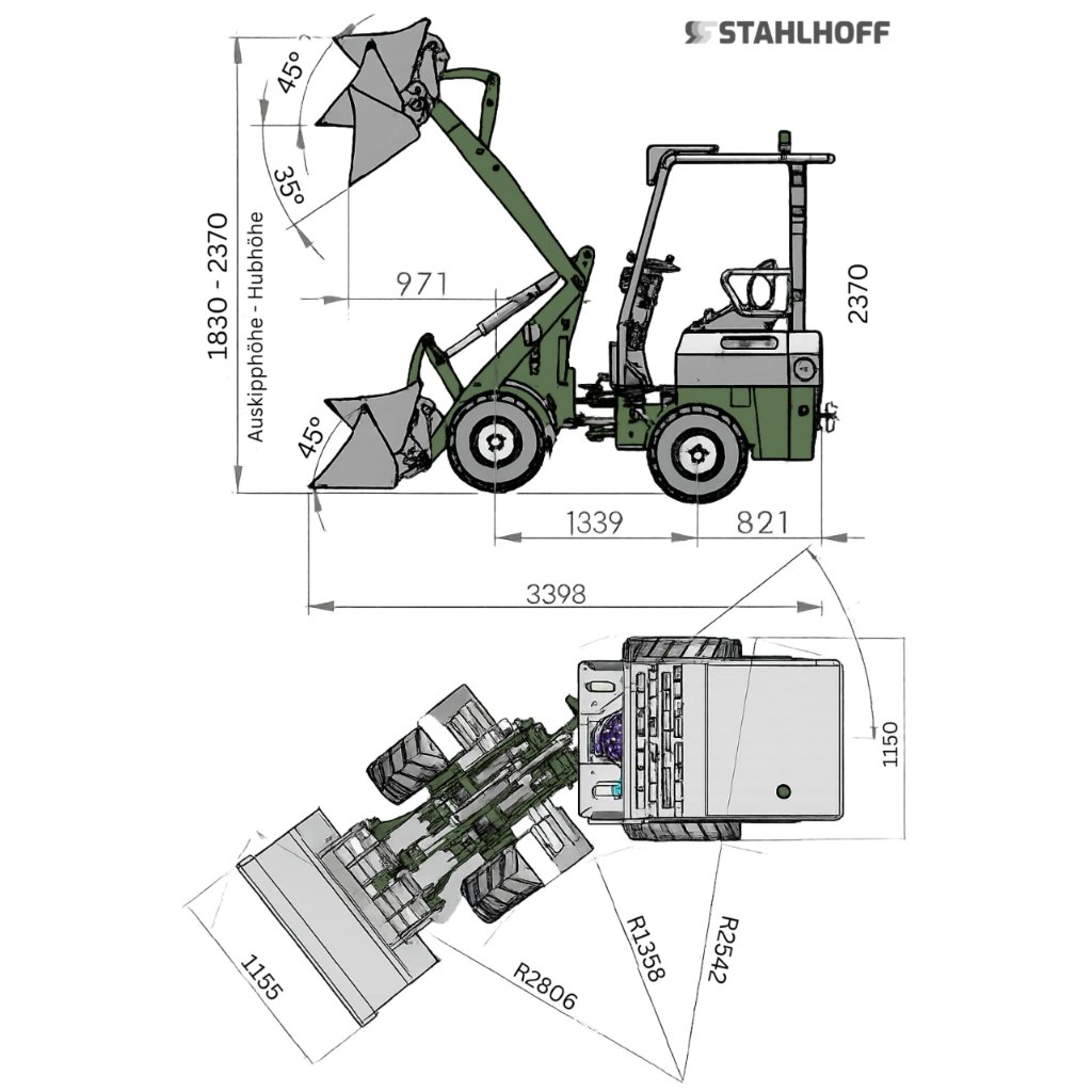 Stahlhoff HL-1028 – Maßzeichnung