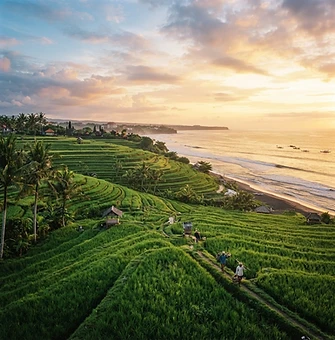 Canggu Bali at sunset