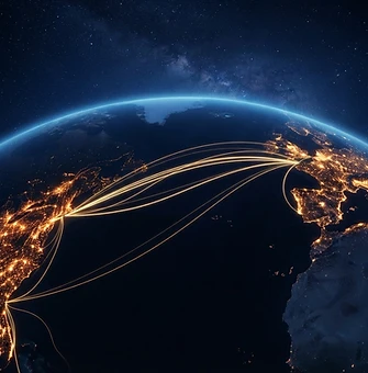 Global financial districts linked across the Atlantic