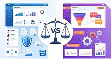 Zoho CRM מול HighLevel — איזה CRM מתאים לעסק קטן?