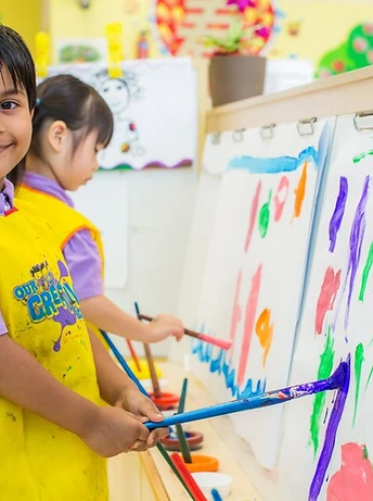 Children's creative art activity