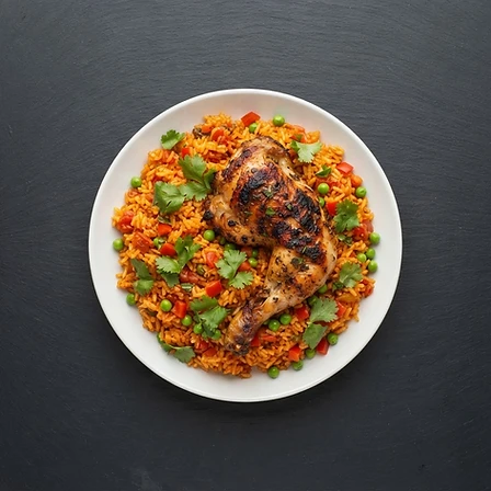Jollof rice and grilled chicken — this week's hero meal