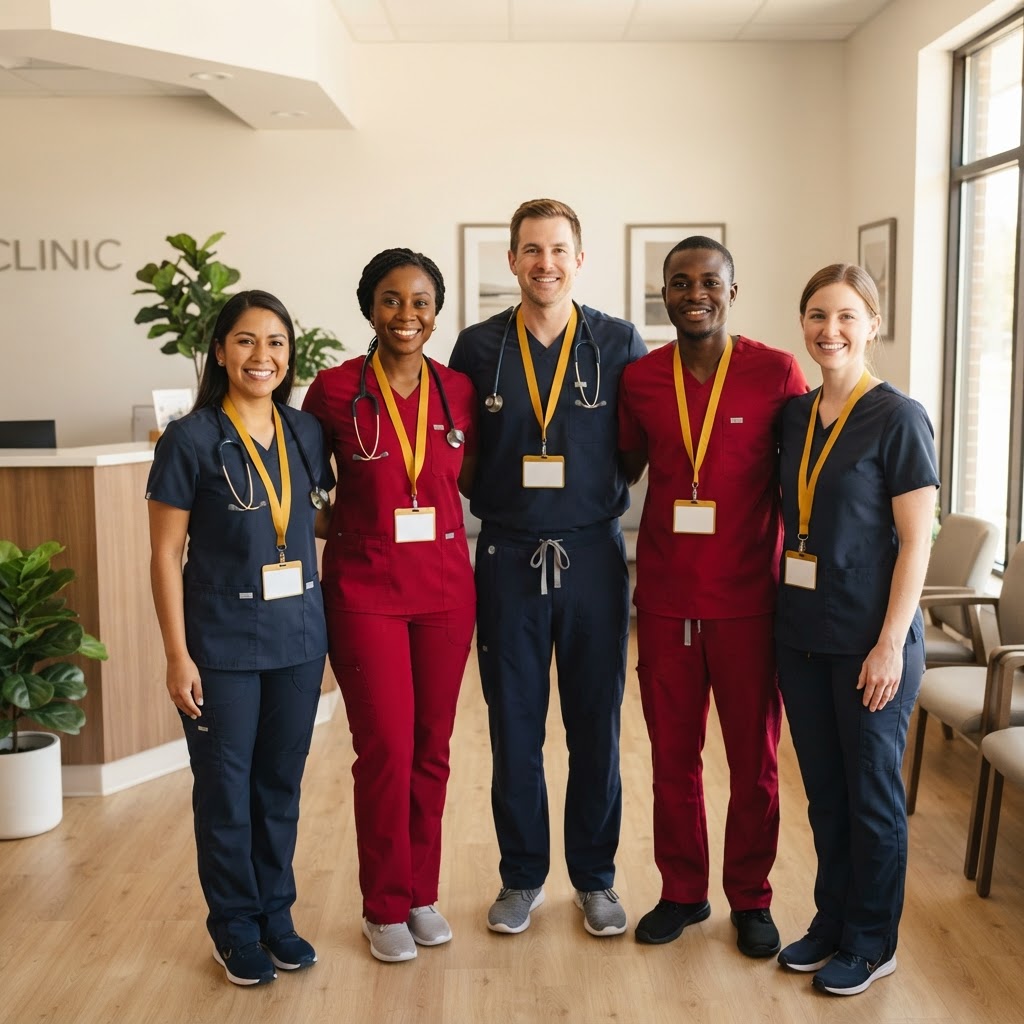 Hometown Health medical staff in a community clinic