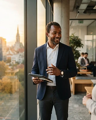 African professional building a career in Croatia