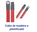 Cabo de Madeira Plastificado