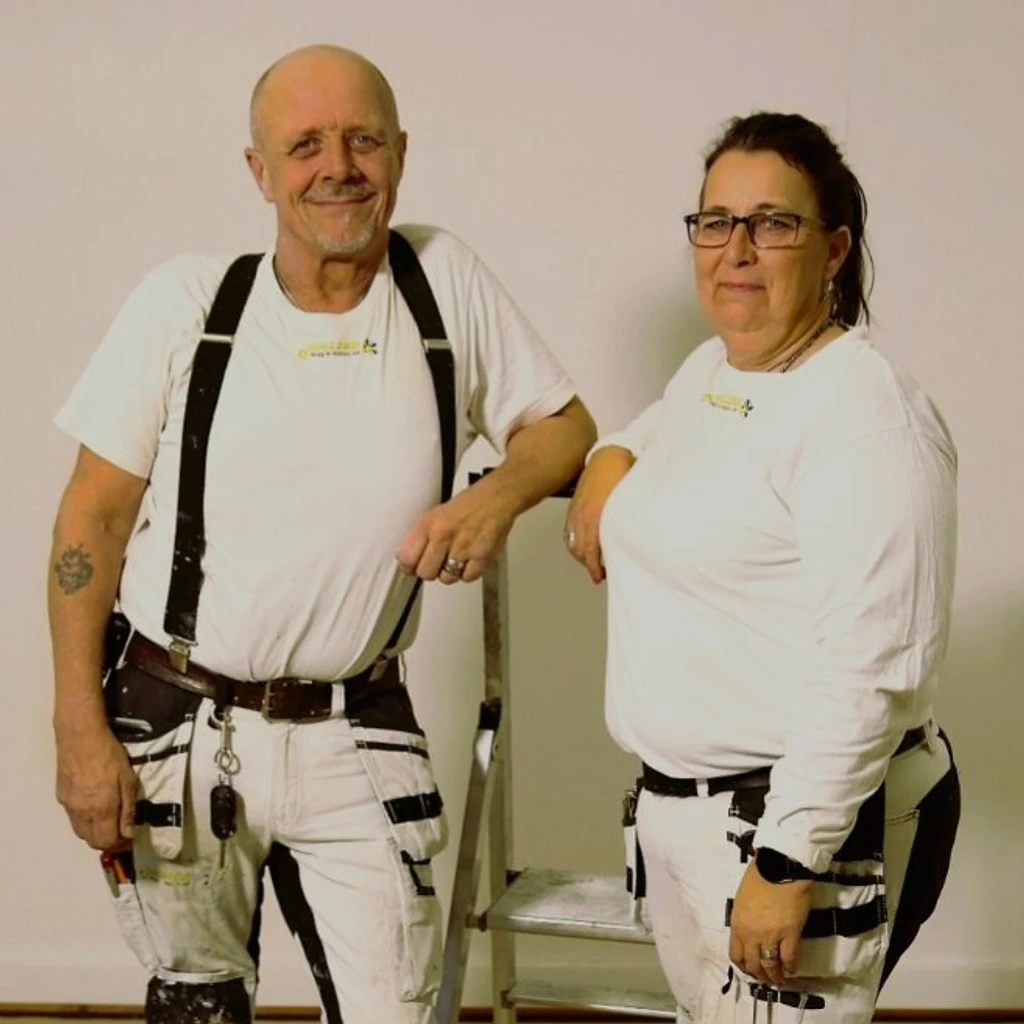 Raoul och Marie Halldan på HALLDAN Måleri AB