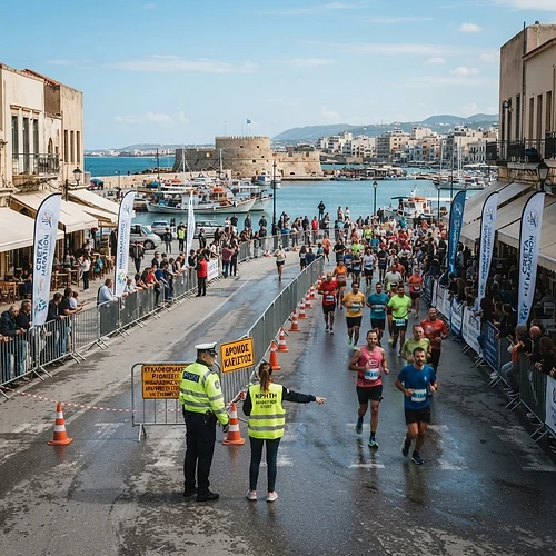 Έκτακτες κυκλοφοριακές ρυθμίσεις για τον Ημιμαραθώνιο Κρήτης