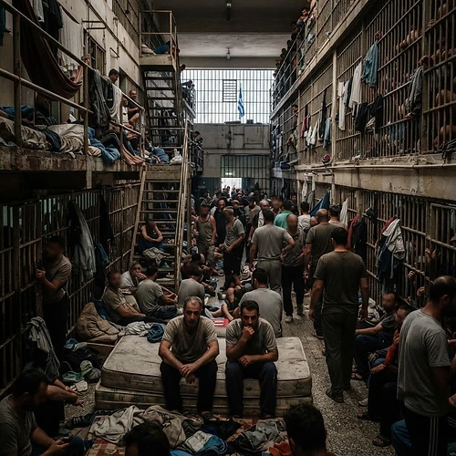 Greek prisons at 130% capacity: 3,200 inmates over the limit