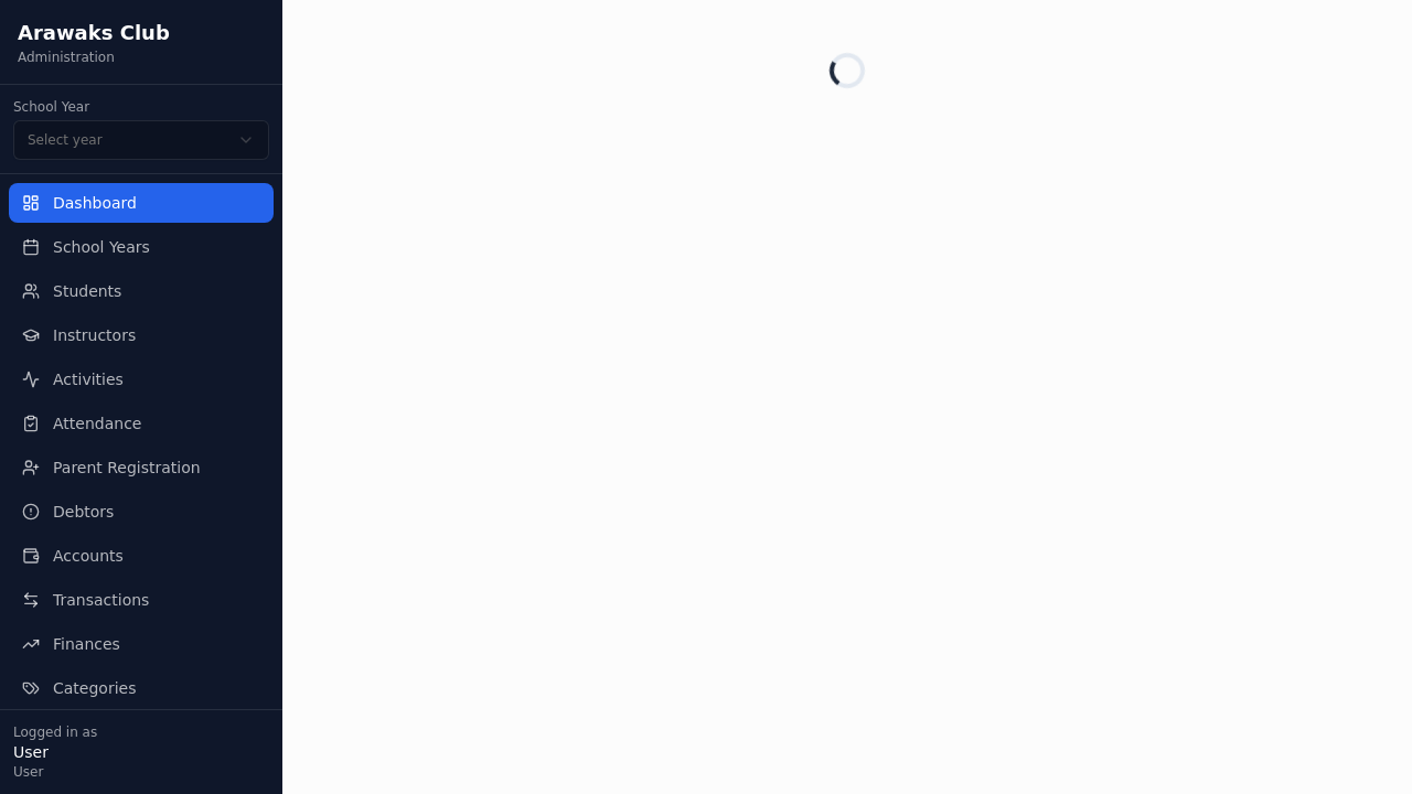 Club Manager template preview