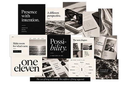 One Eleven Marketing — editorial brand collage board