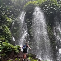 Travel content: scenic waterfall landscape