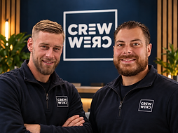 Christian Madsen (left) and Stephen Jensen (right), owners of Vincere LLC and founders of CREWERC