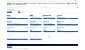 Bid generator with service catalog, pricing tiers, and lead sources
