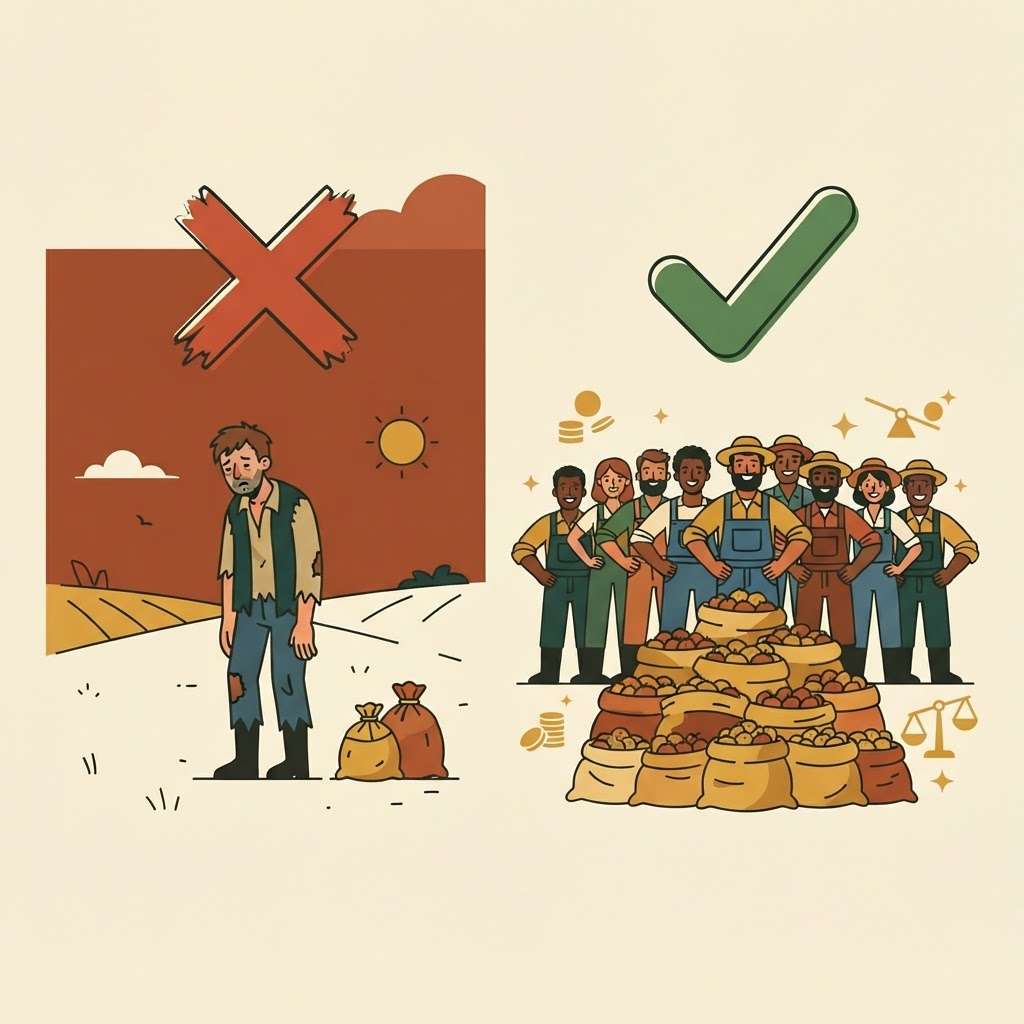 Join Cooperatives: Why 10 Farmers Together Beat 1 Farmer Alone