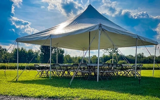 Tent rental setup