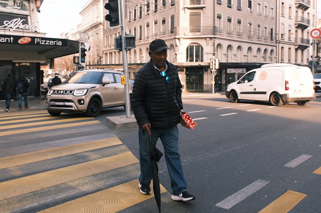 Crossing in Winter Sun