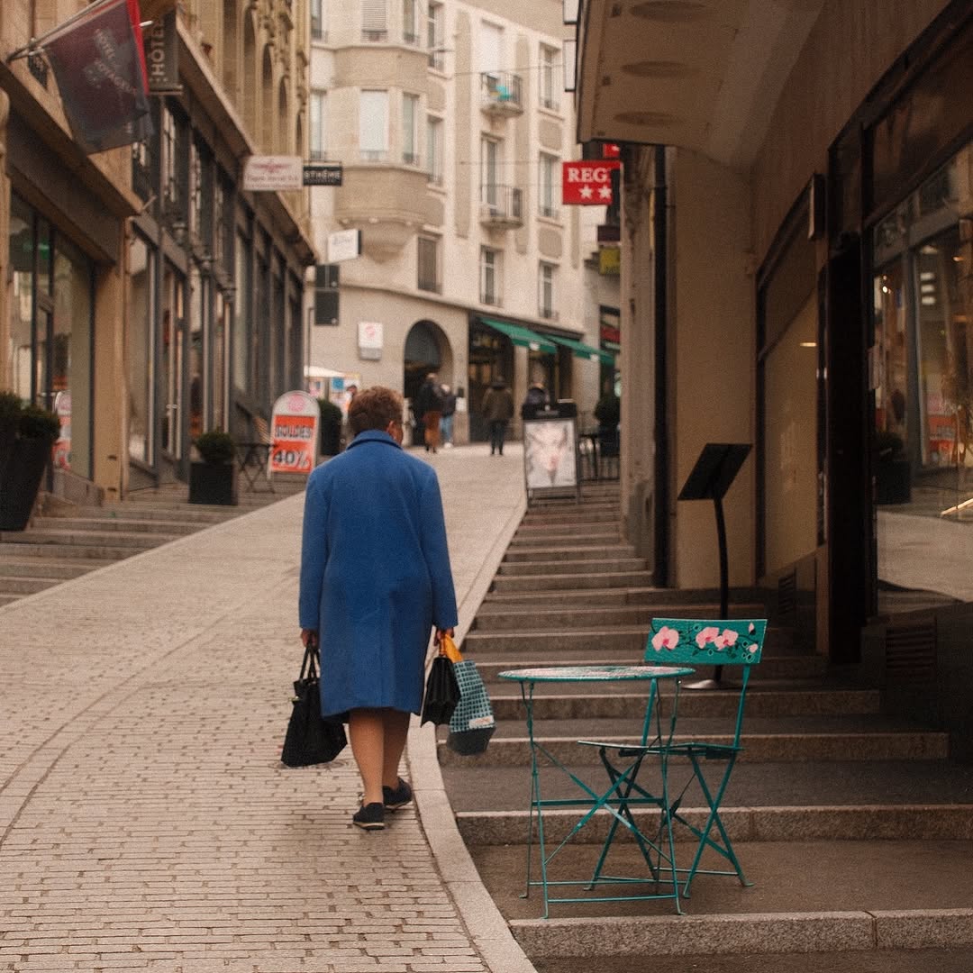Long Blue Coat 