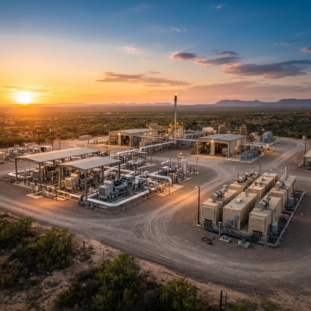 Oil & Gas Midstream Continuous Power with Fuel-Flexible Generation