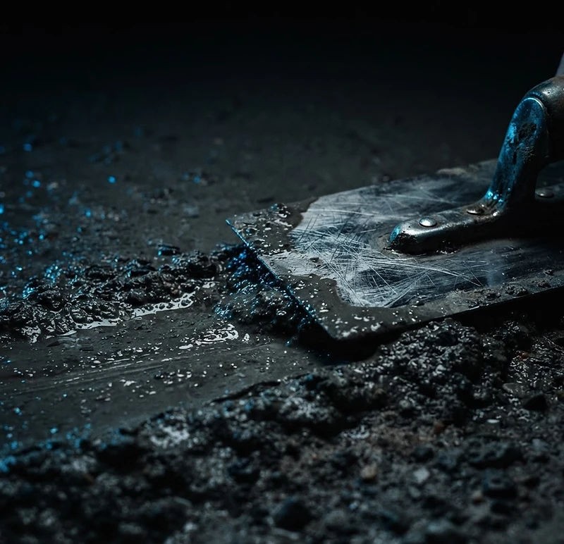 Freshly finished concrete, macro texture