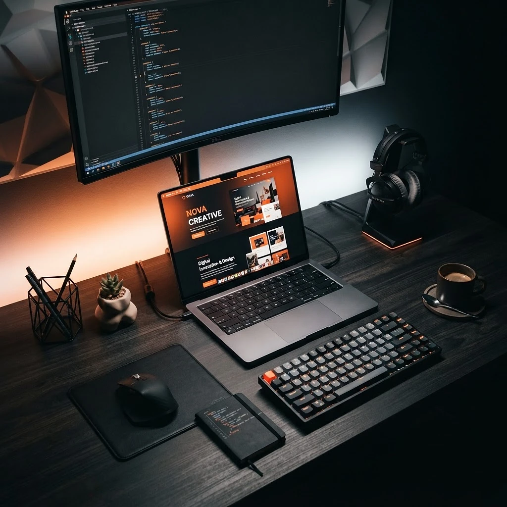 Web development workspace
