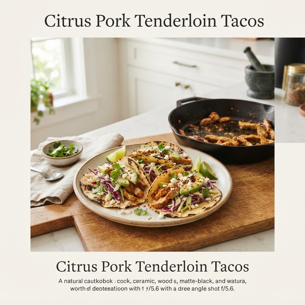 Citrus Pork Tenderloin Tacos