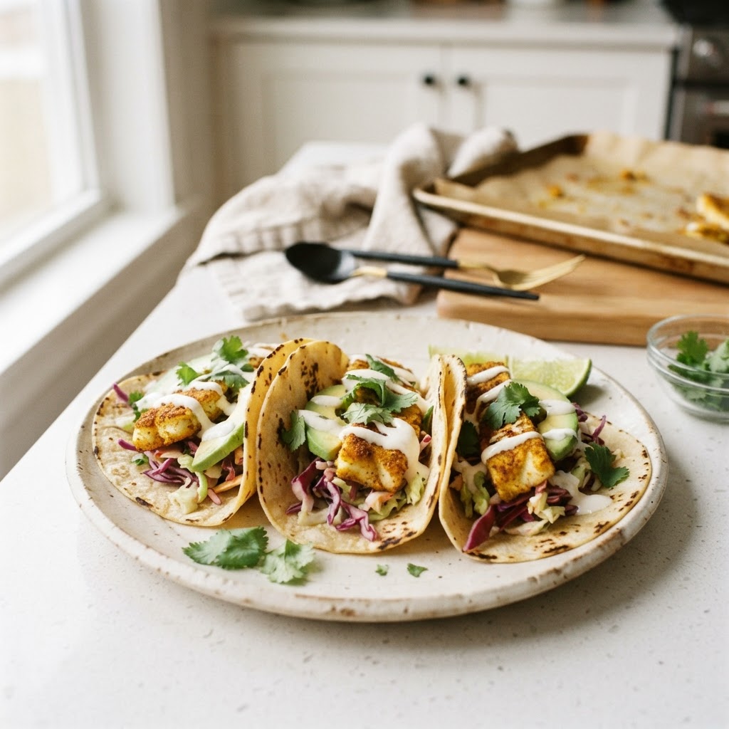 Crispy Baked Fish Tacos