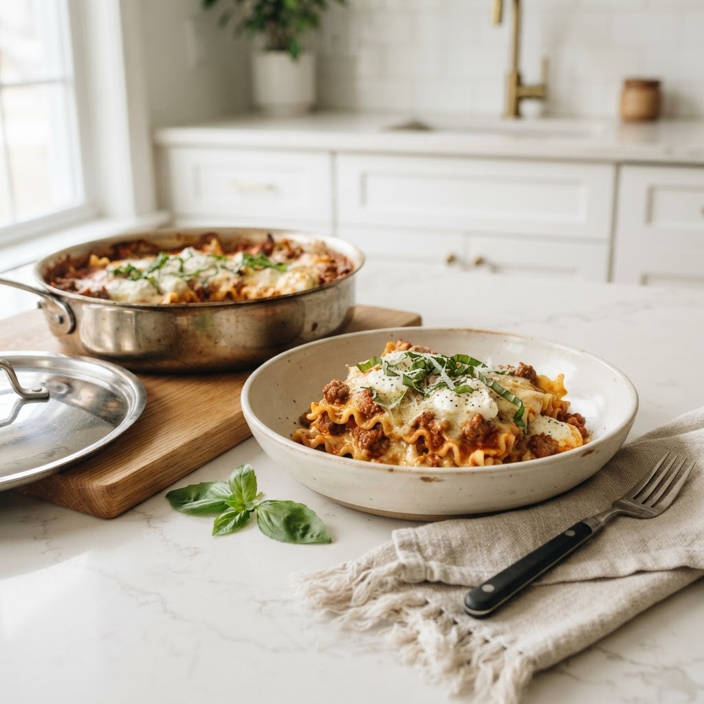 Cheesy Skillet Lasagna