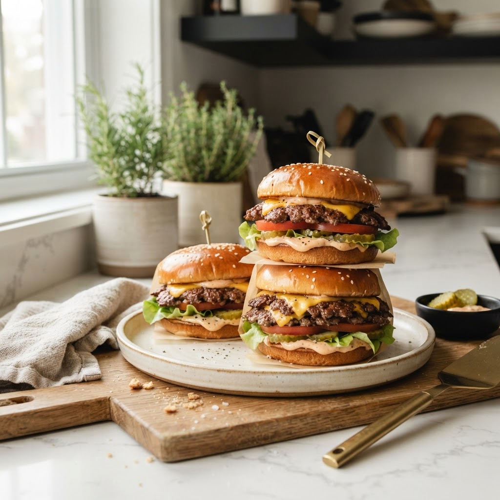 Stovetop Smash Burgers