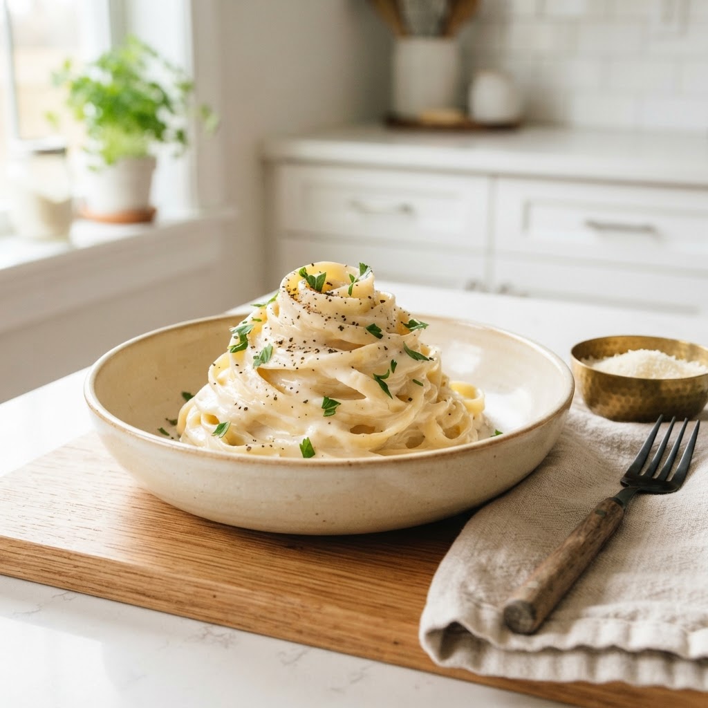 15-Minute Real Fettuccine Alfredo