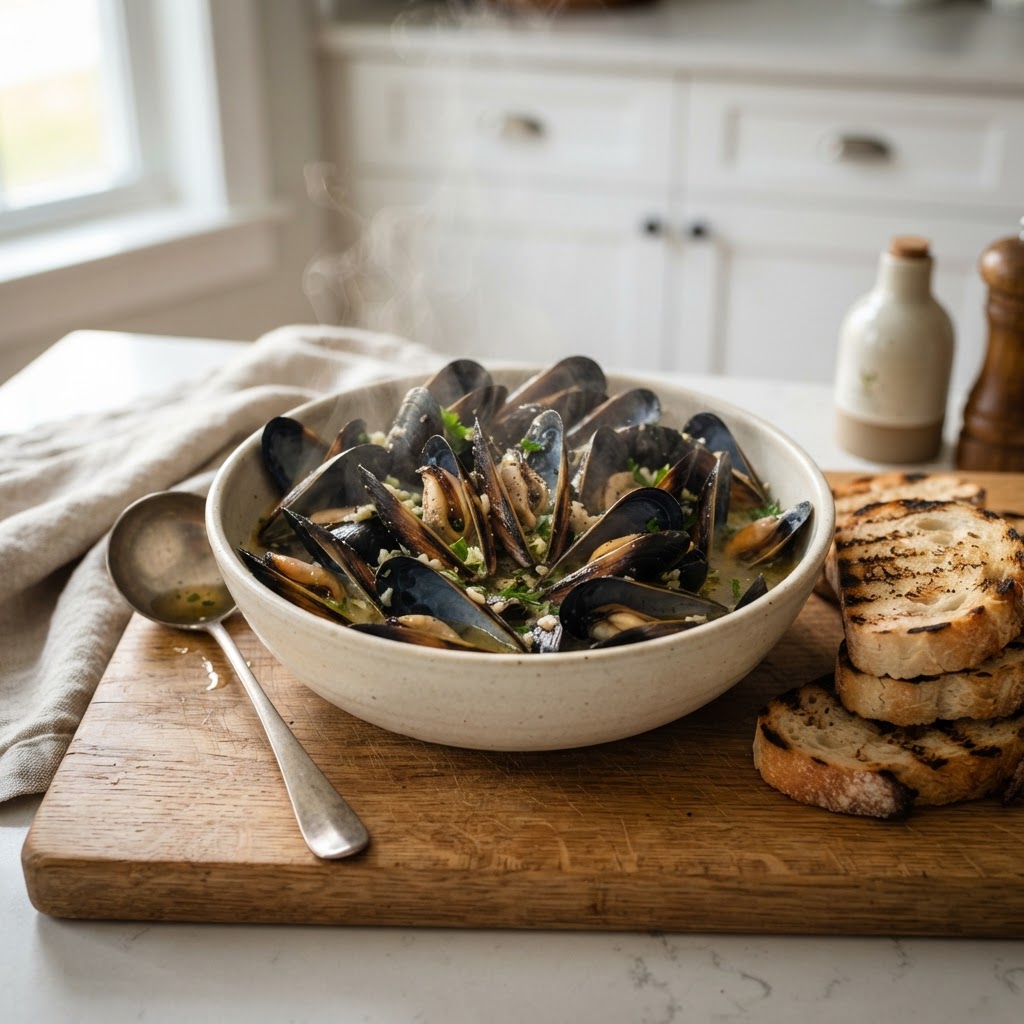 Garlic Butter Mussels