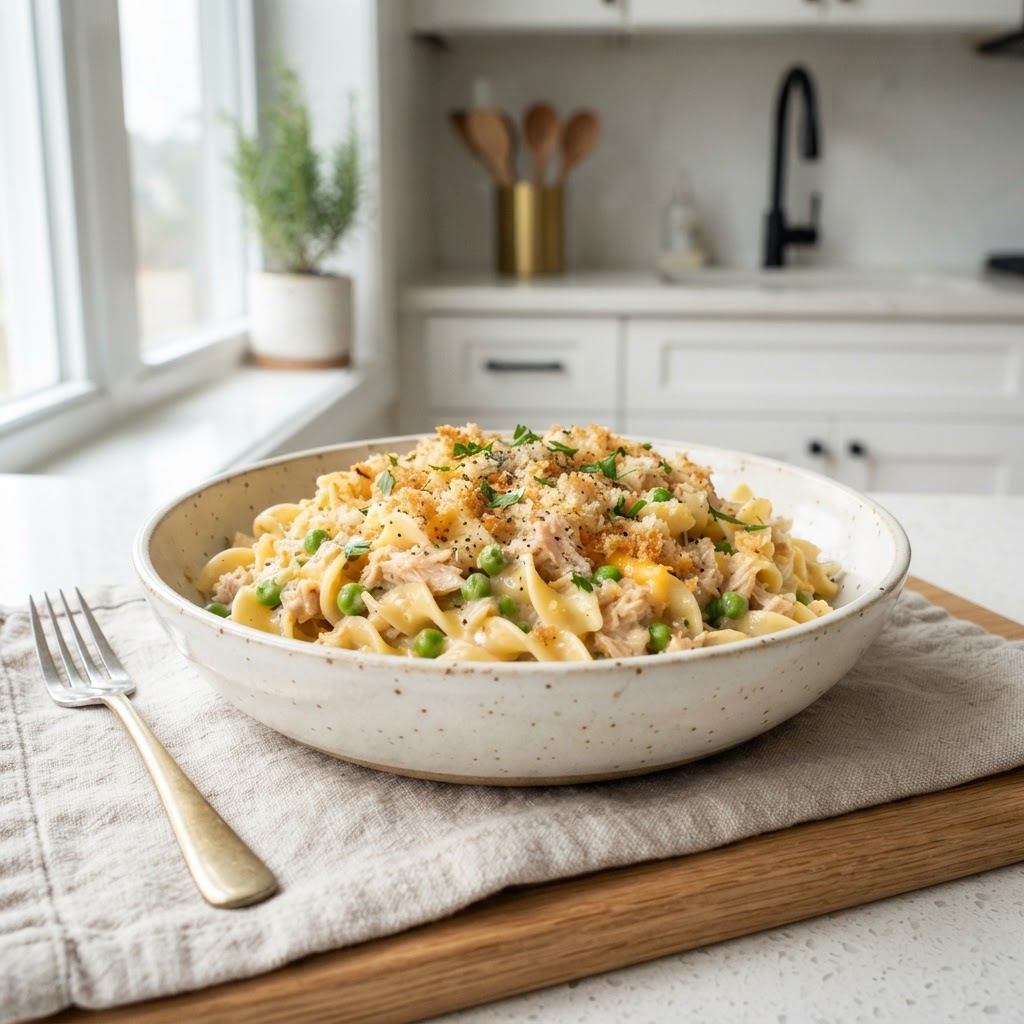 Tuna Noodle Skillet (No Cans of Soup)
