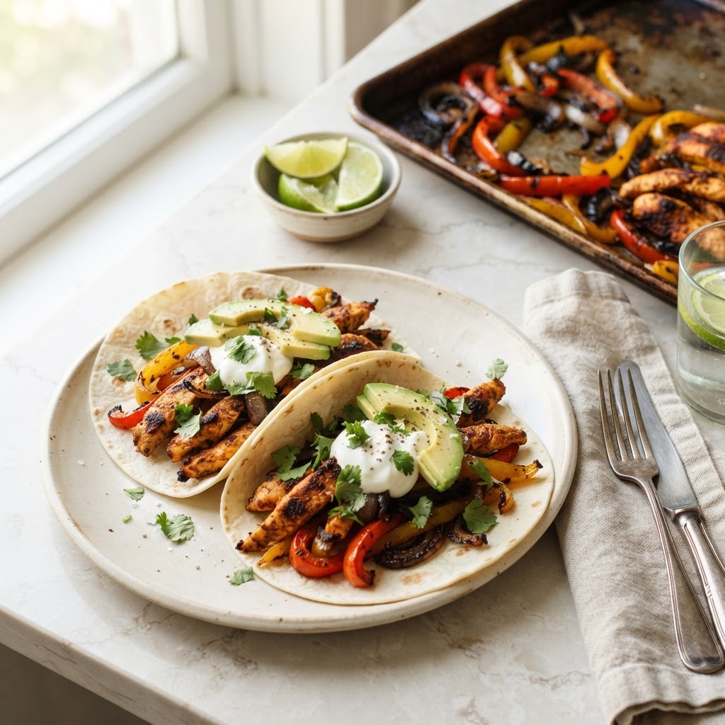 Sheet-Pan Chicken Fajitas