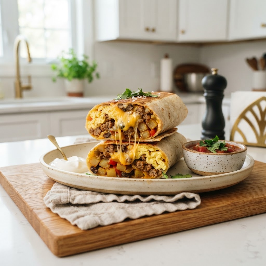 Freezer-Friendly Breakfast Burritos