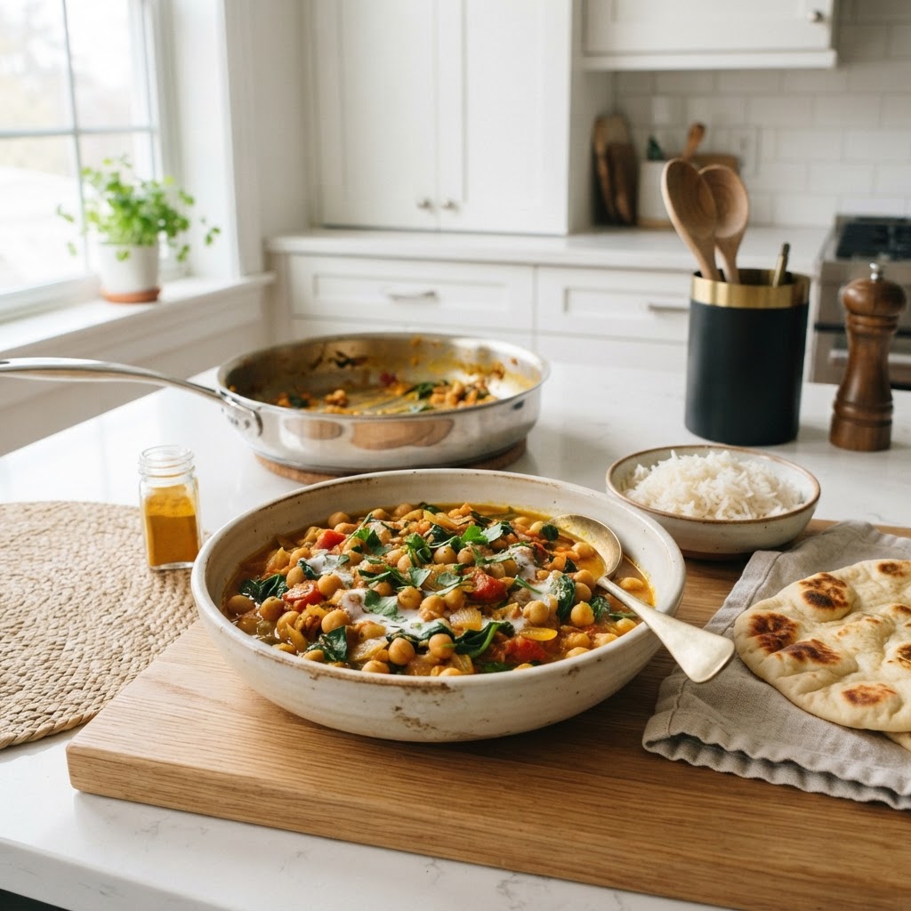 25-Minute Chickpea Curry (Chana Masala-Style)