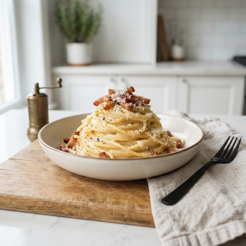 Weeknight Spaghetti Carbonara