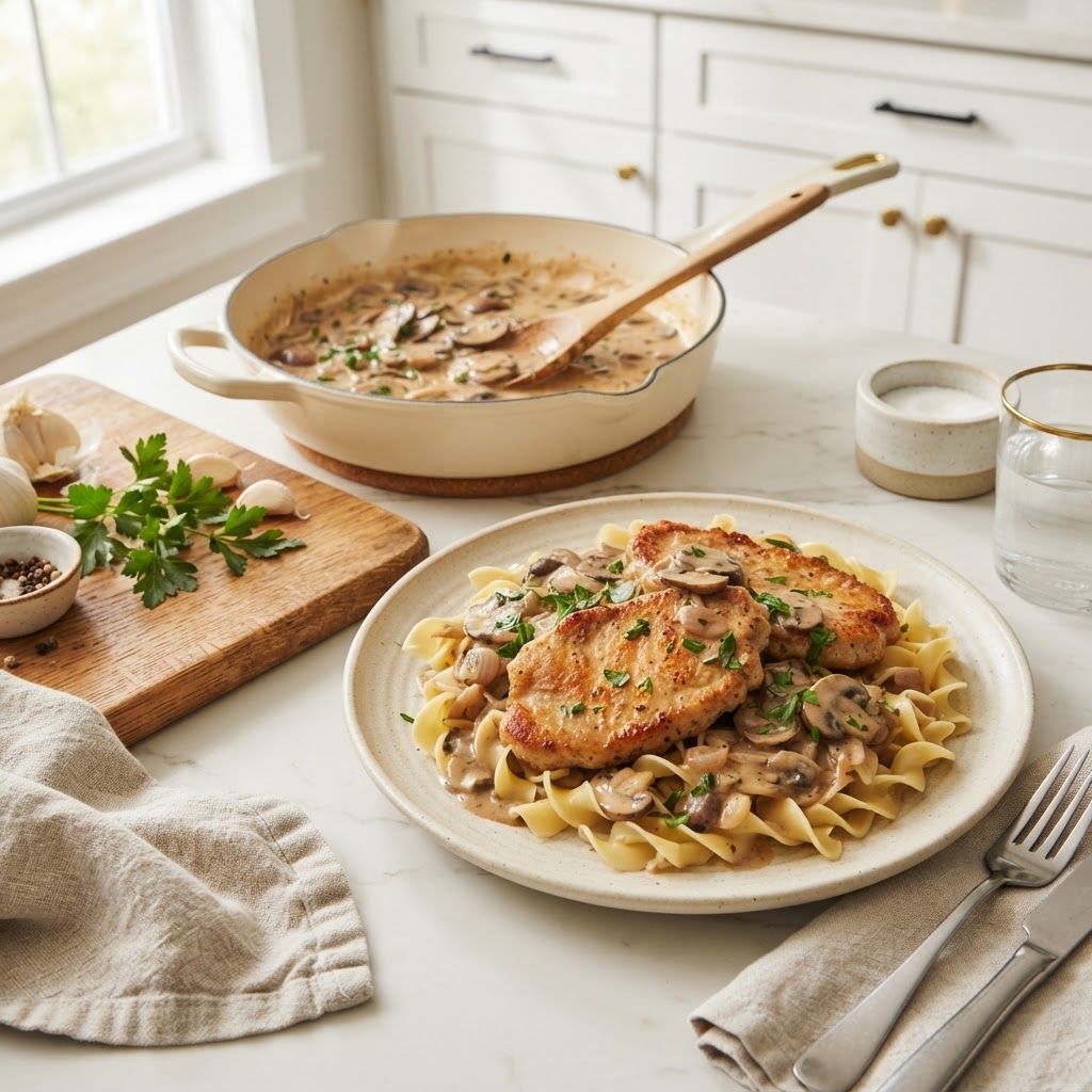 Pork Cutlets Marsala