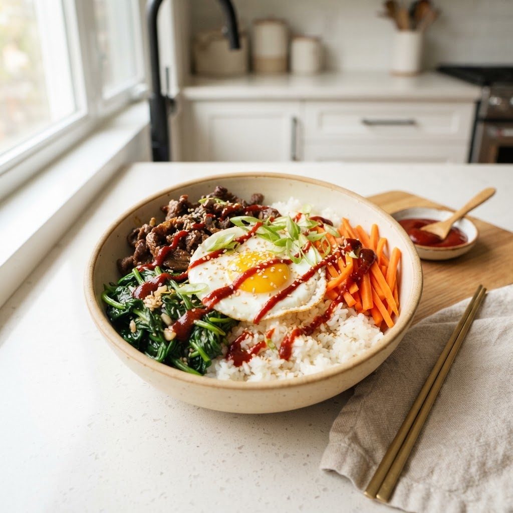 Bibimbap-Style Rice Bowls