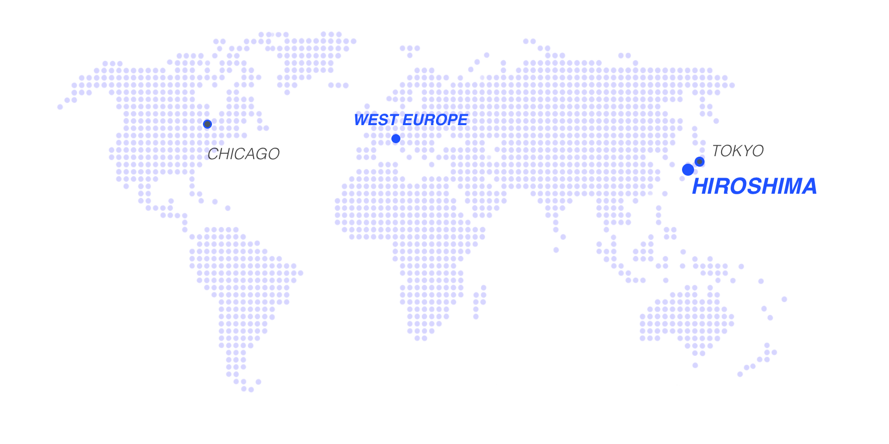 WHIZZ U global network across Hiroshima, West Europe and North America