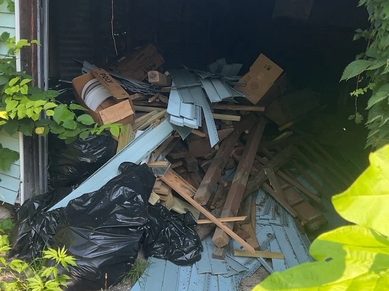 Garage Cleanout before Summit junk removal