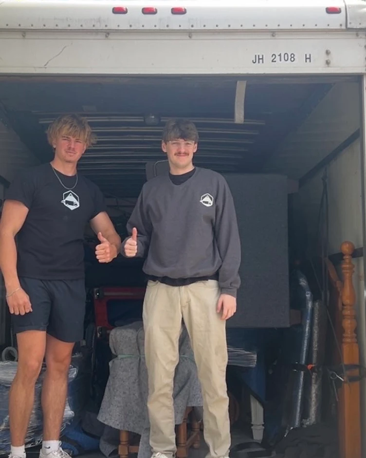 Summit Moving crew ready for a moving job